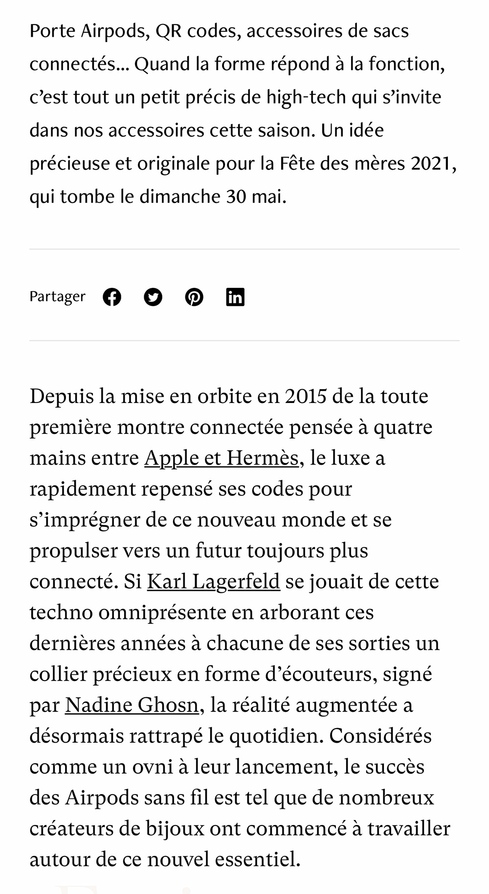 Madame Figaro - What if you were offered you a connected jewelry?