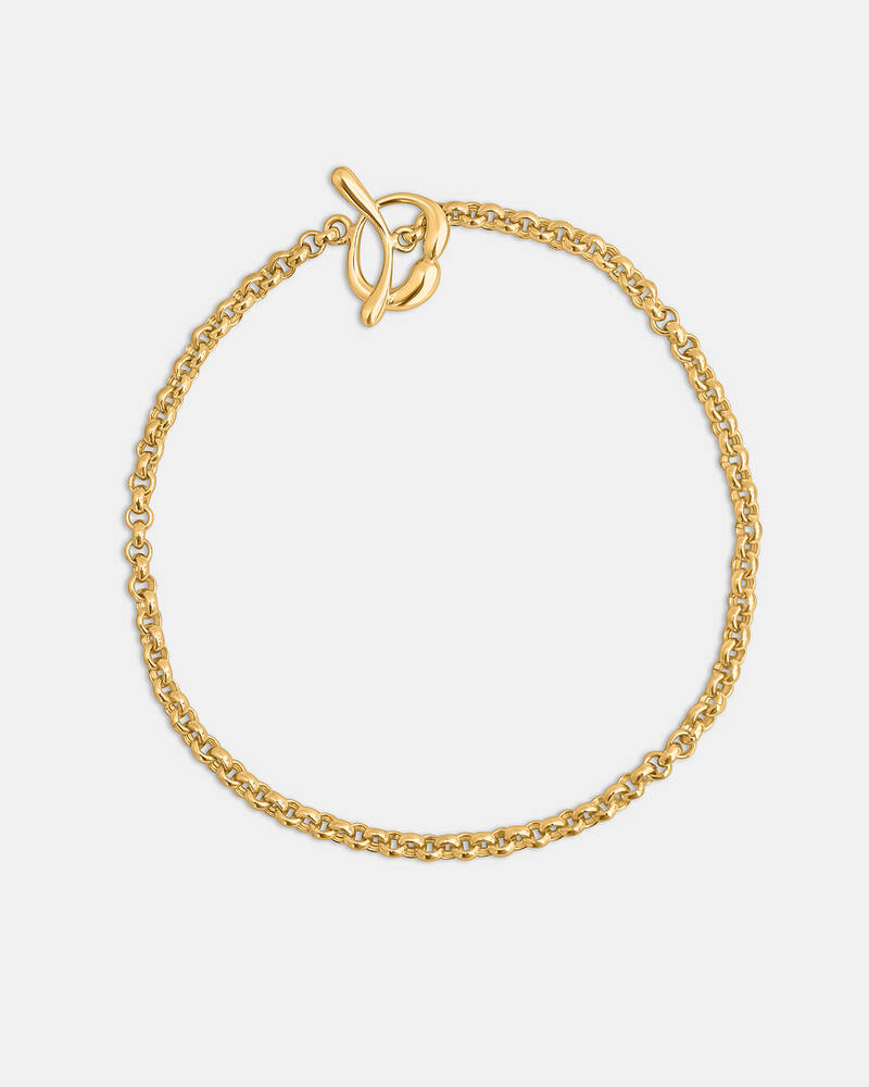 Hope Single Toggle Necklace in Gold Vermeil