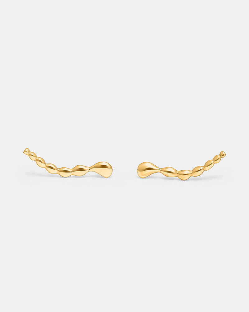 Memories Drop Earrings in Gold Vermeil