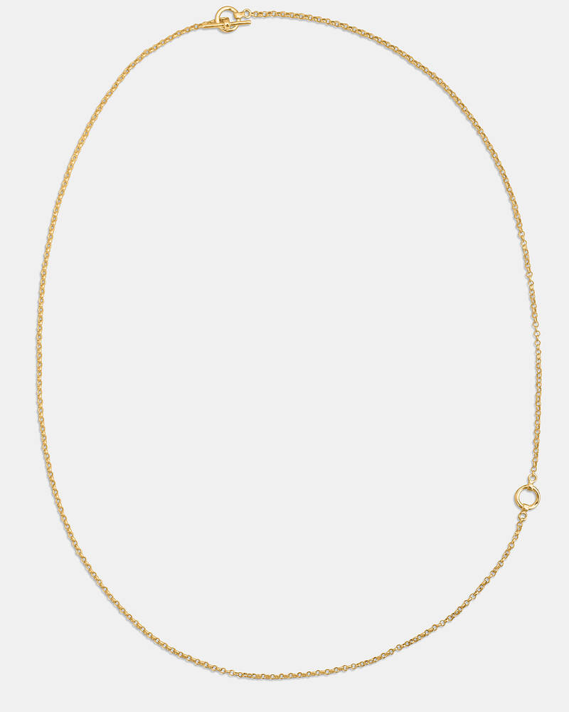 Toggle Clasp Chain Necklace in Gold Vermeil