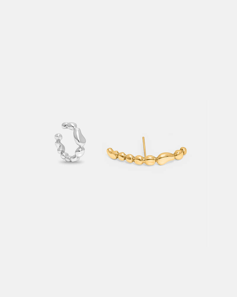 Sweet Memories Ear Set Silver & Vermeil
