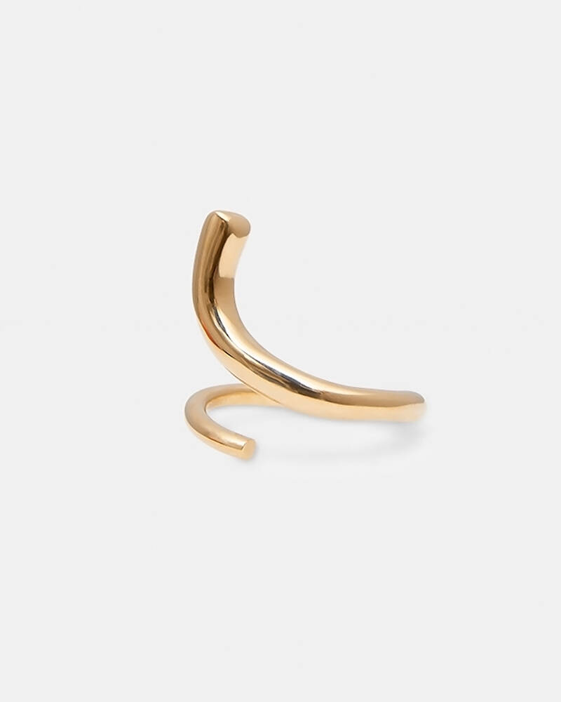 S Ring in Gold Vermeil