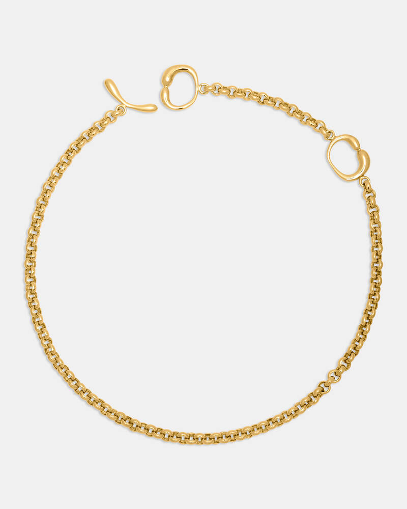 Hope Toggle Chain Necklace in Gold Vermeil
