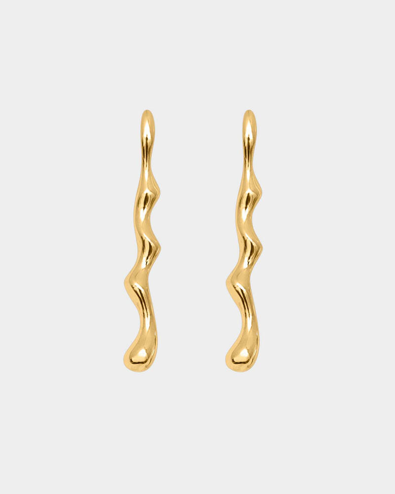 Poem Twin Earrings in Gold Vermeil