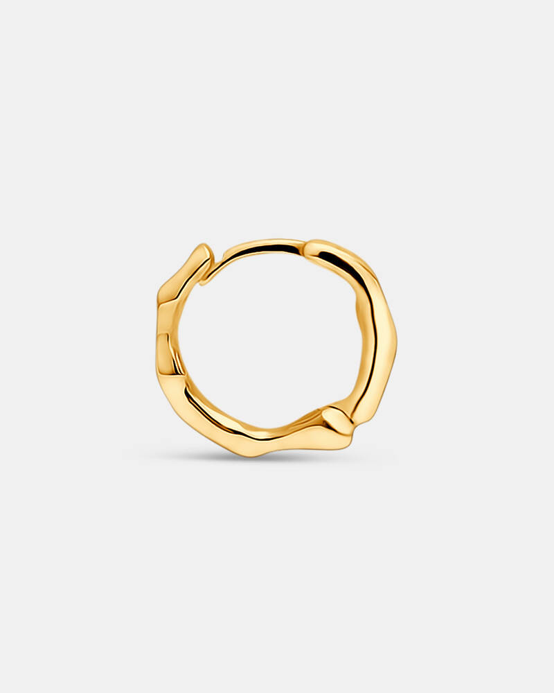 Night Dream Mini Hinged Hoops in 18K Solid Gold