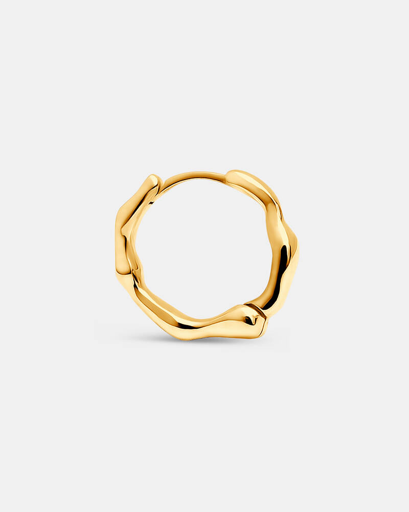Night Dream Hinged Hoops in Gold Vermeil