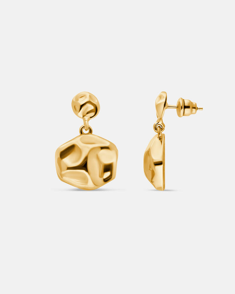 Cosmic Drop Earrings in 18K Gold Vermeil