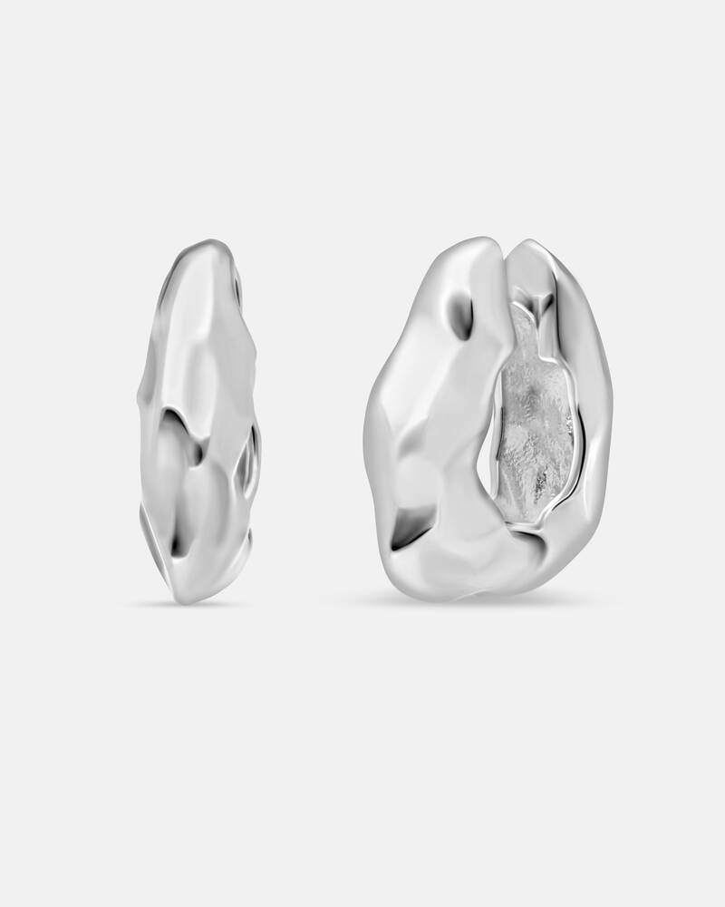 Lunar Medium Hinged Earrings