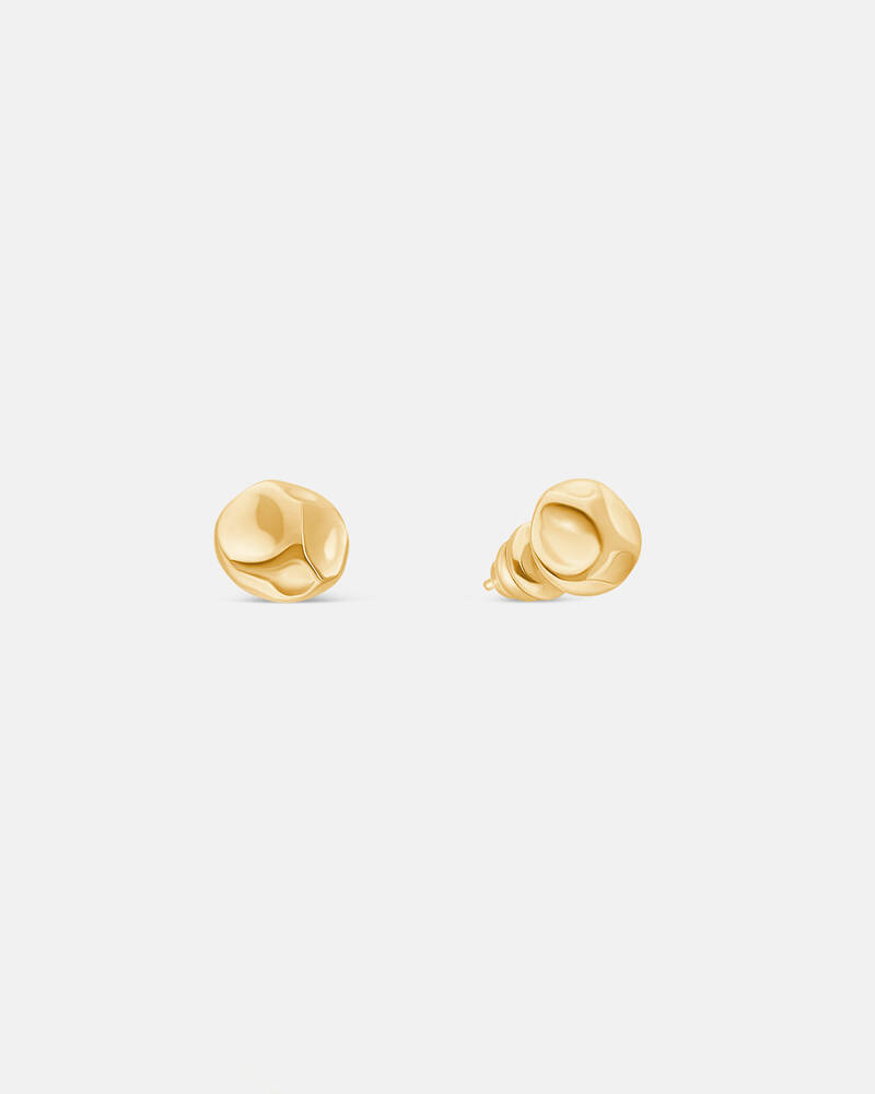 Nova Stud Earrings in 18K Gold Vermeil