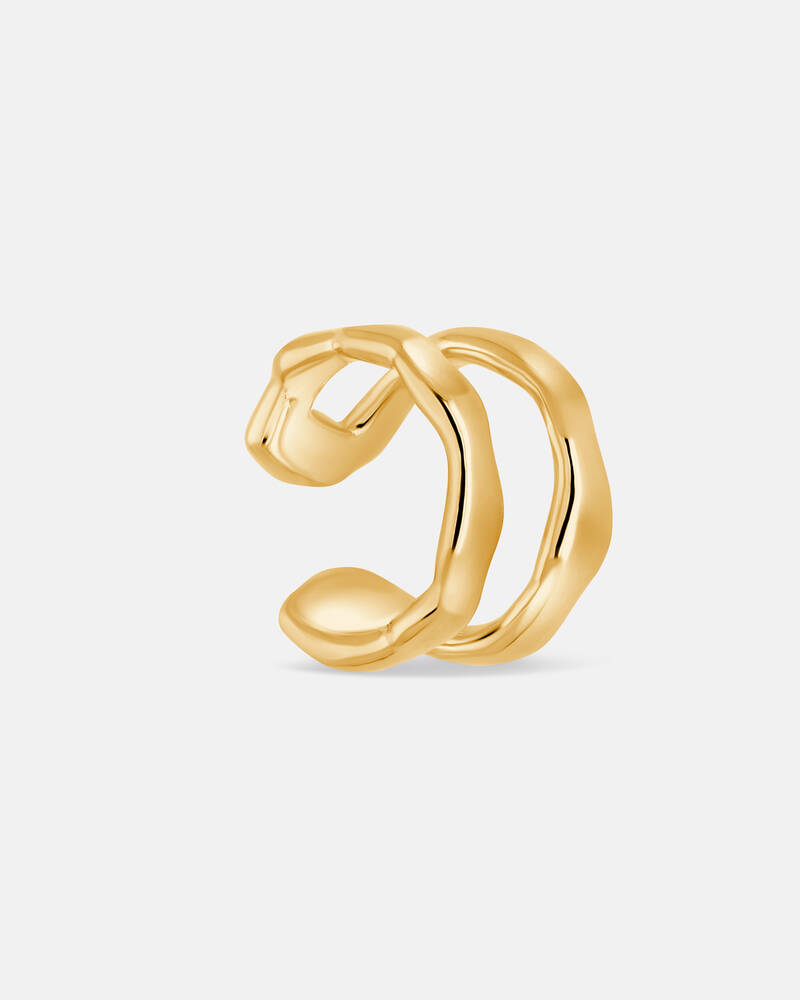 Cosmic Trouble Ear Cuff in 18K Gold Vermeil