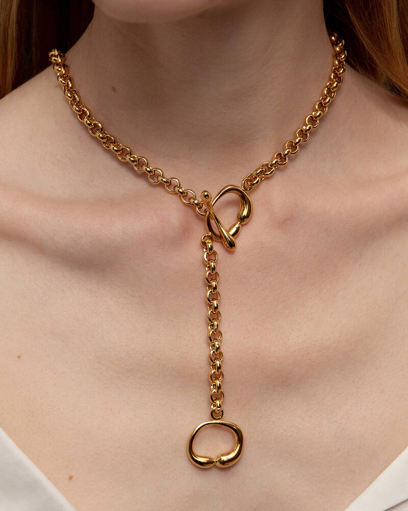 Hope Toggle Chain Necklace in Gold Vermeil