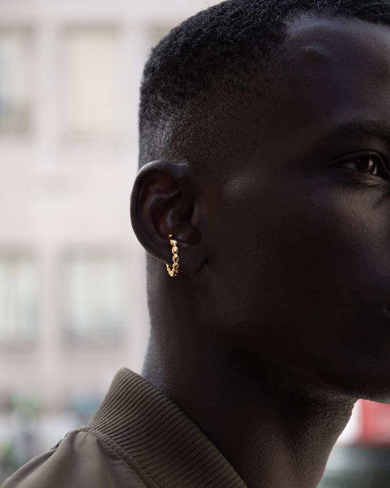 Memories Small Hoop Ear Cuff in Gold Vermeil