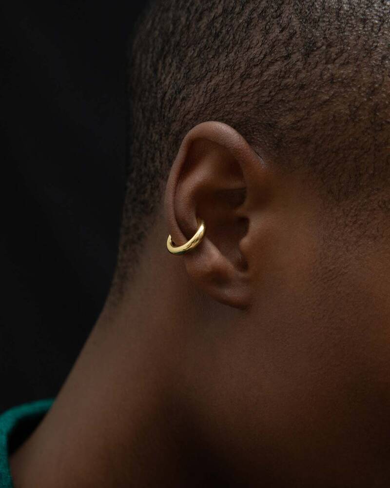 Minimalist Ear Cuff in Gold Vermeil