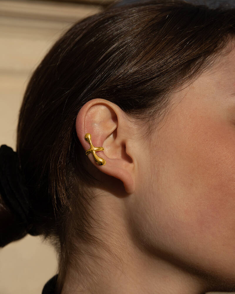 Sweet Lady Ear Cuff in Gold Vermeil