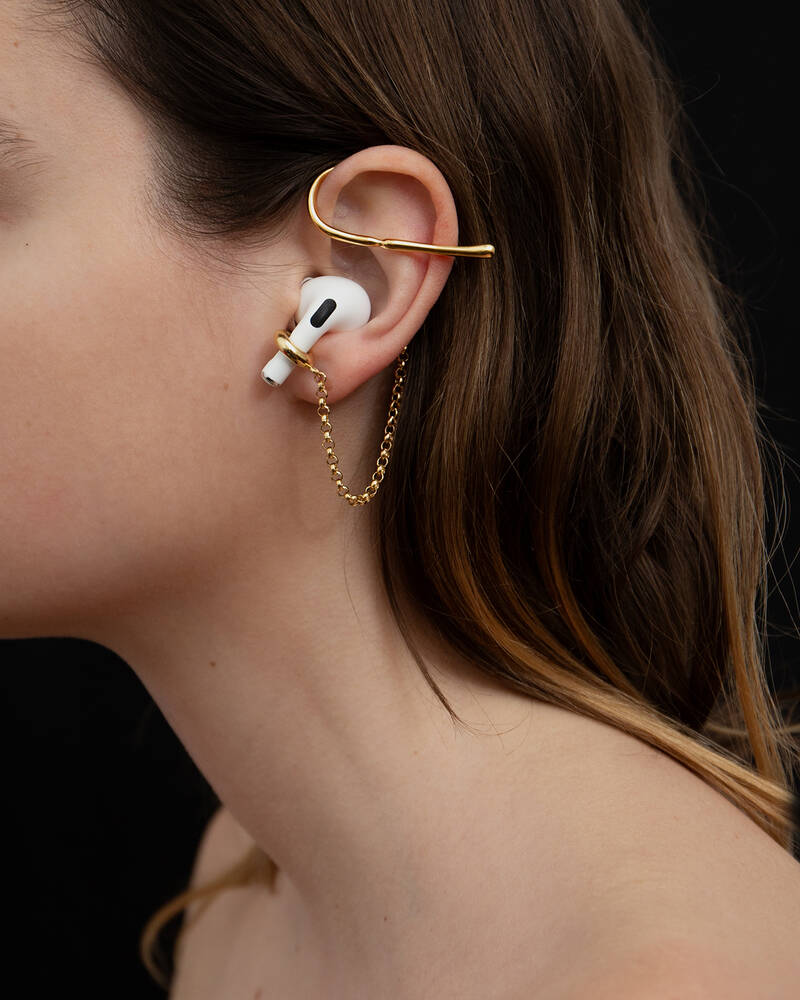 The Pod Cuff in Gold Vermeil
