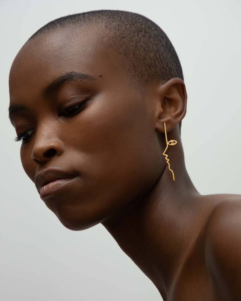 Dina Earrings in Gold Vermeil