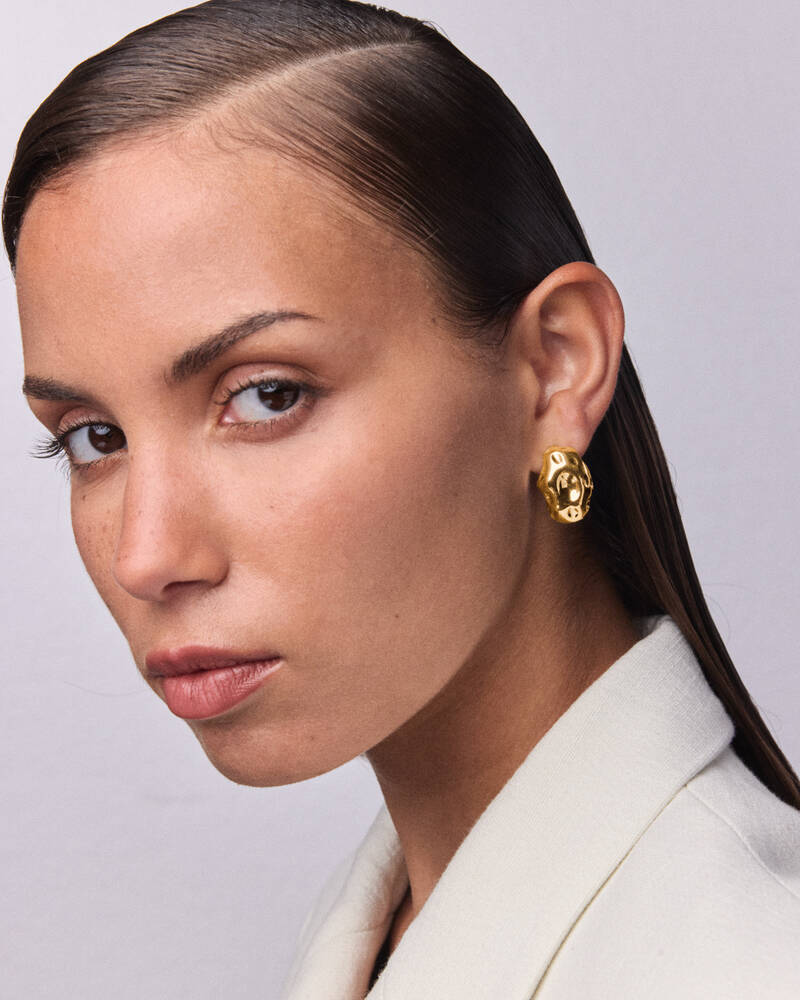 Meteor I Earrings in 18K Gold Vermeil