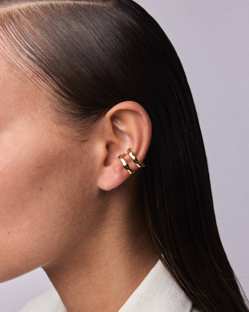 Cosmic Trouble Ear Cuff in 18K Gold Vermeil