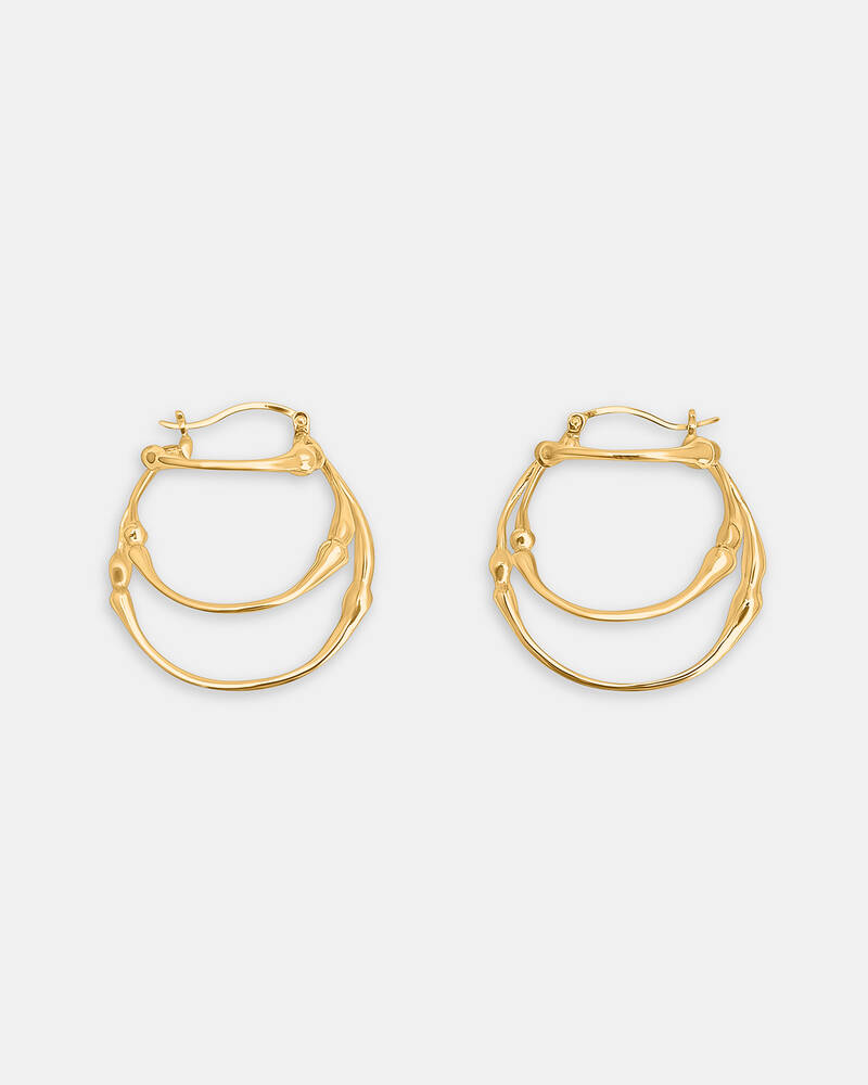 Hope Triple Hoop Earrings in Gold Vermeil