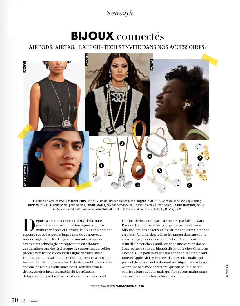 Madame Figaro - Connected jewelry