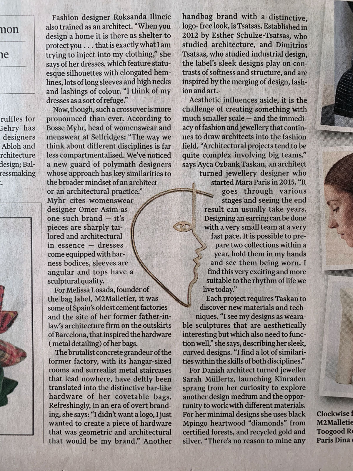 Financial Times - Frocks and mortar: meet the designers merging architecture and fashion