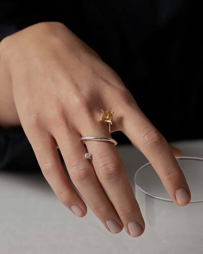 Mies Ring with Citrine
