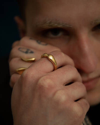 Le Bisou Ring in Gold Vermeil
