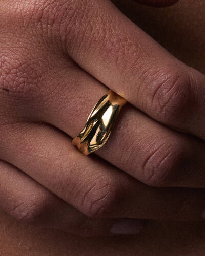 Aurora Medium Ring in 18K Gold Vermeil