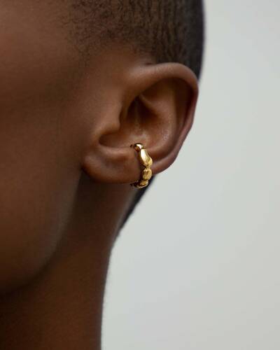 Memories Mini Hoop Ear Cuff in Gold Vermeil