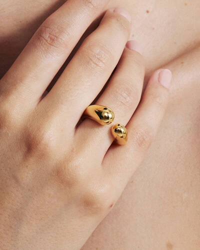 Hope Open Ring in Gold Vermeil