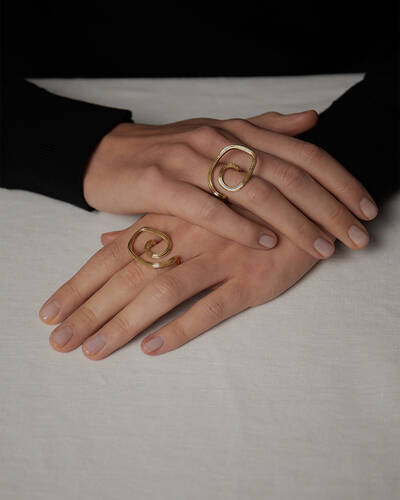 Eli Ring in Gold Vermeil
