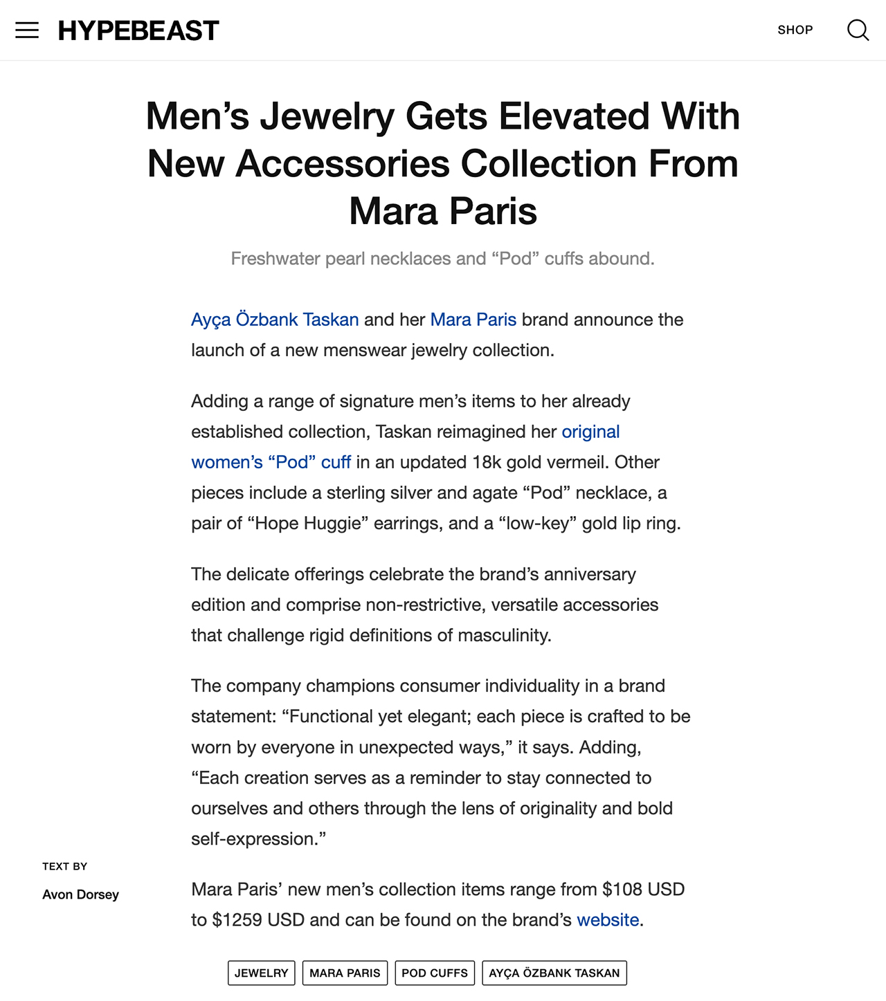 Hypebeast - Men’s Jewelry Gets Elevated With New Accessories Collection From PLANETEE