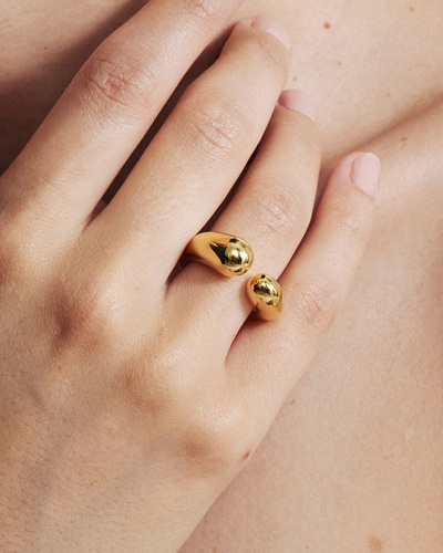 Open Ring, 18K Gold Vermeil
