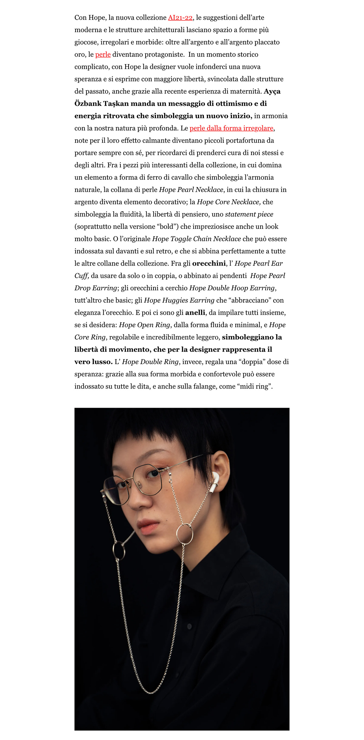 Vogue - Jewelry Autumn-Winter 2021-2022: The Hope Collection of PLANETEE