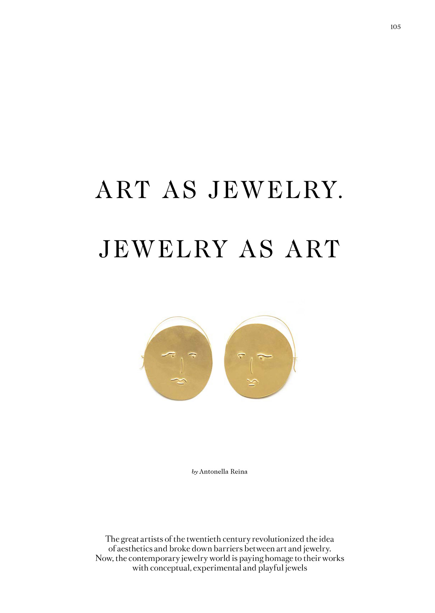 VO+ - Art as jewelry. Jewelry as art.
