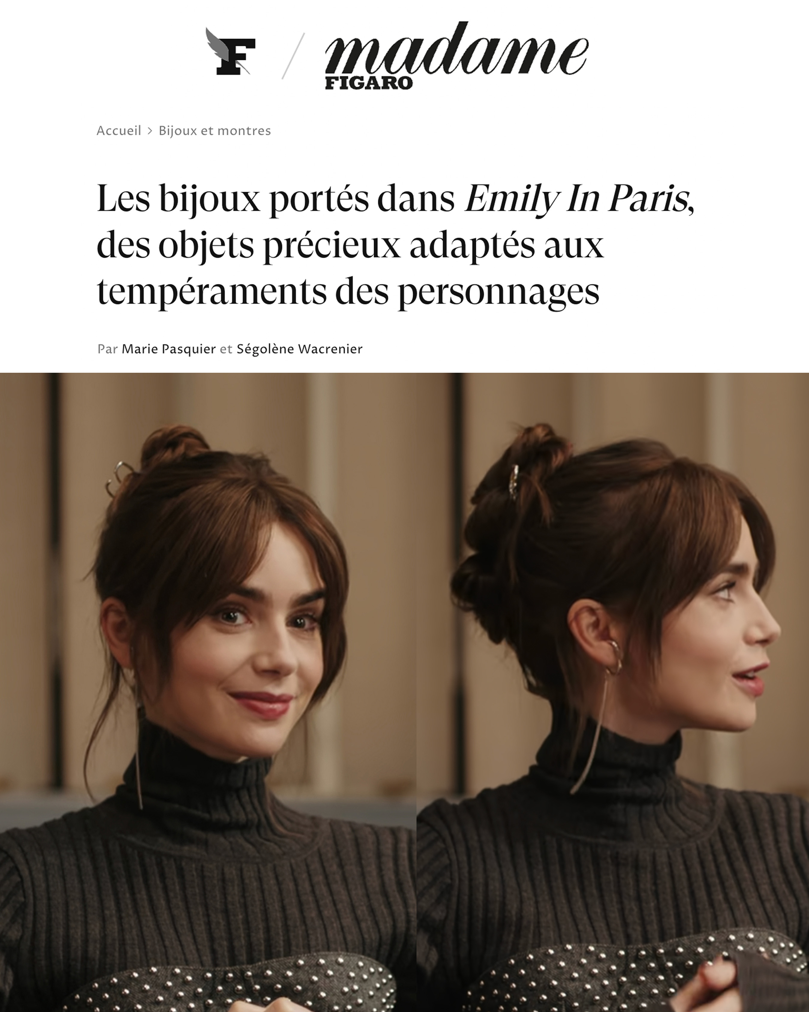Madame Figaro - The jewelry worn in Emily in Paris