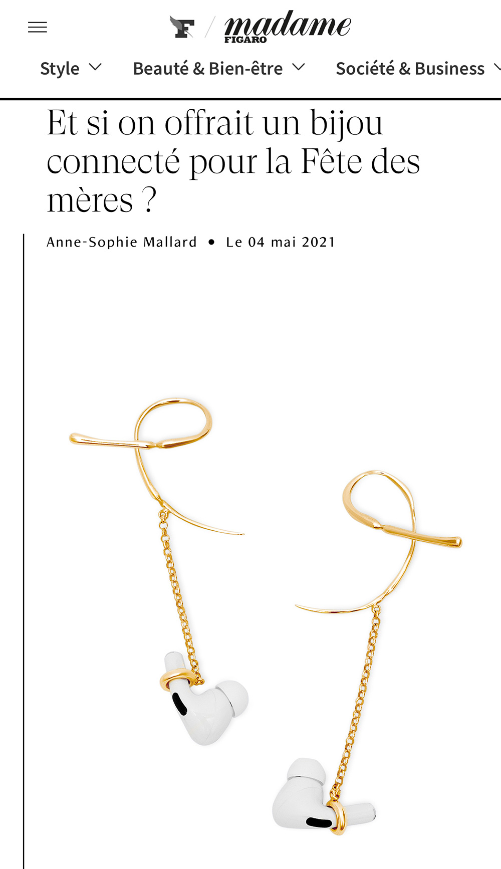 Madame Figaro - What if you were offered you a connected jewelry?