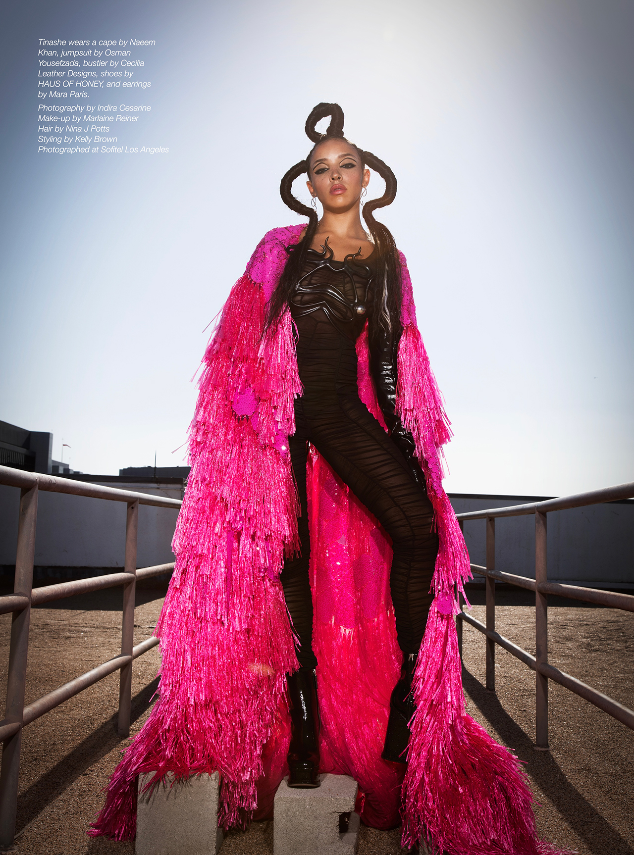 Untitled Magazine - Tinashe wearing PLANETEE earrings for September Issue 