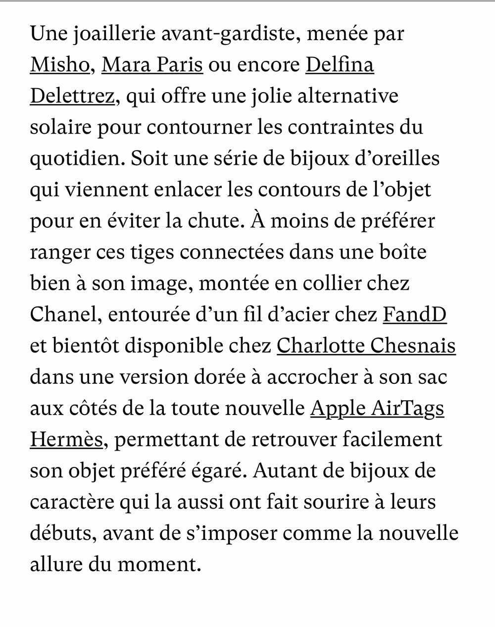 Madame Figaro - What if you were offered you a connected jewelry?