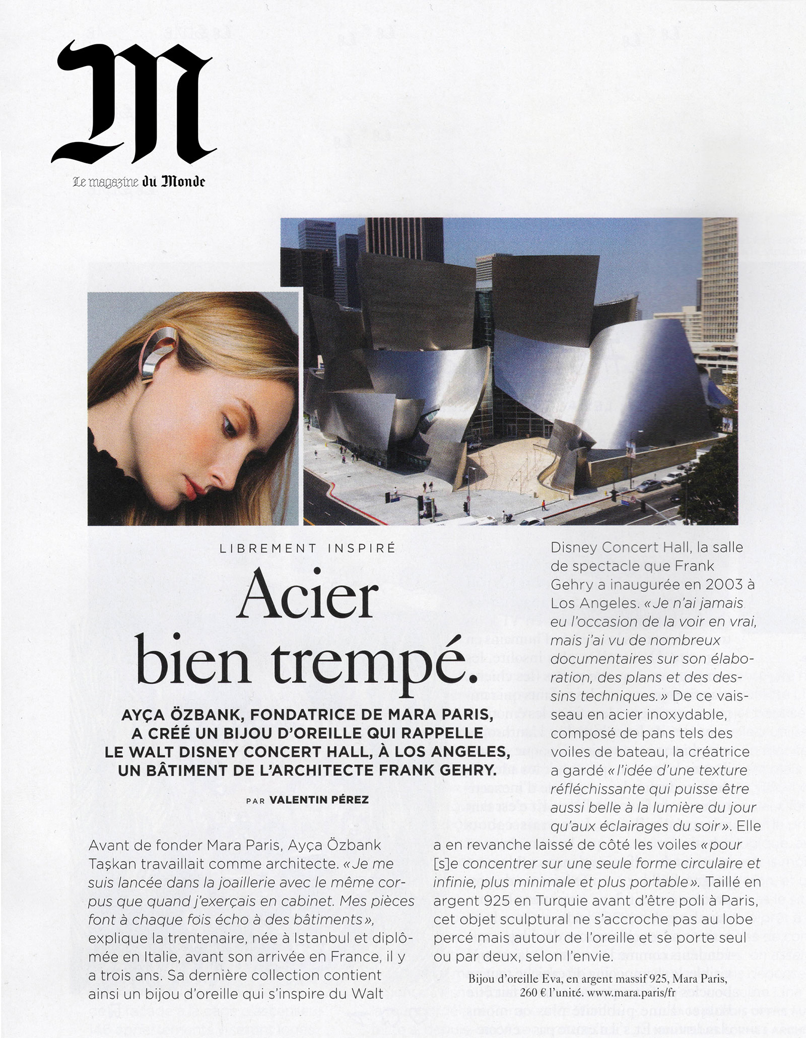 Le Monde - Interview by Valentin Pérez