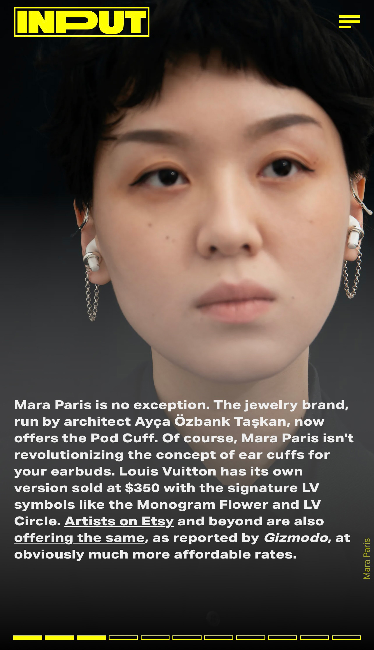 Input Mag - PLANETEE' functional jewelry shows AirPods earrings might actually work